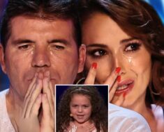 C’est du jamais vu ! Simon Cowell, juge intraitable, a été ému aux larmes lorsque la petite fille a commencé à chanter. Toute la foule a été stupéfaite par ce moment incroyable