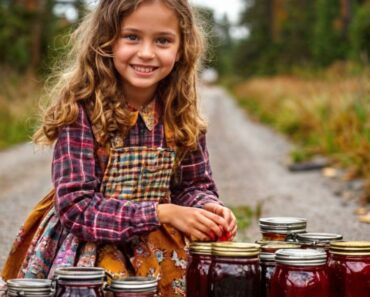 Une fille vendait de la confiture sur la route. Sous l’emballage du pot, l’acheteuse trouva une photo d’un enfant.