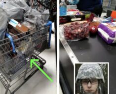 Angry Military Father Snaps Photo After Spotting Shoppers Groceries