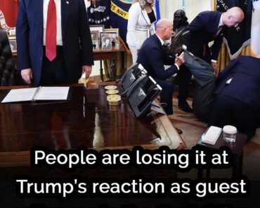 People are losing it at Trumps reaction as guest collapses in the Oval Office during press conference