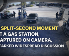 A Split-Second Moment at a Gas Station, Captured on Camera, Sparked Widespread Discussion