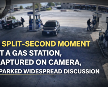 A Split-Second Moment at a Gas Station, Captured on Camera, Sparked Widespread Discussion